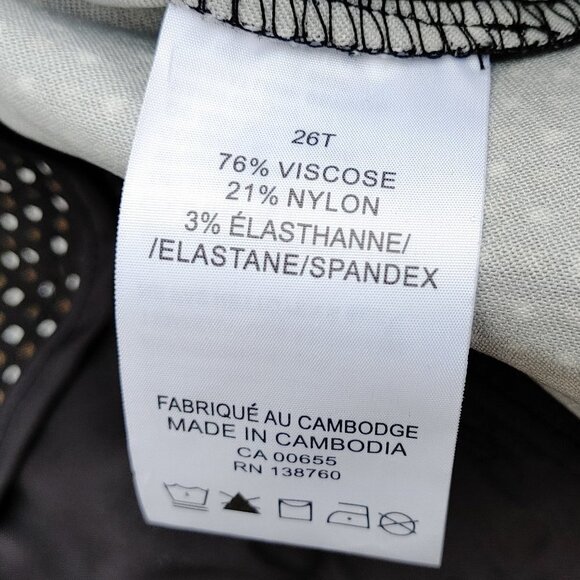 BEAUTIFUL Penningtons Universal Fit Checkered Pants 26T Women's BNWT - Picture 4 of 7